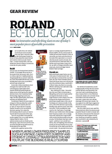 Rhythm Roland EC-10 EL Cajon Rhythm Roland EC-10 EL Cajon