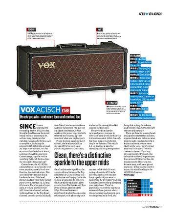 Total Guitar Vox AC15CH Total Guitar Vox AC15CH
