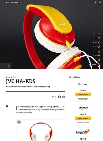 Kopfhoerer.de JVC HA-KD5R Kopfhoerer.de JVC HA-KD5R
