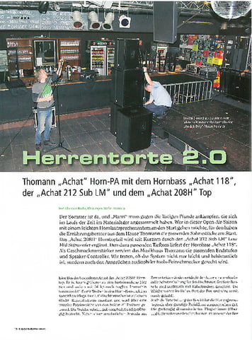 Tools4Music Herrentorte 2.0 - Thomann Achat 118, Achat 212 Sub LM und Achat 208H Tools4Music Herrentorte 2.0 - Thomann Achat 118, Achat 212 Sub LM und Achat 208H