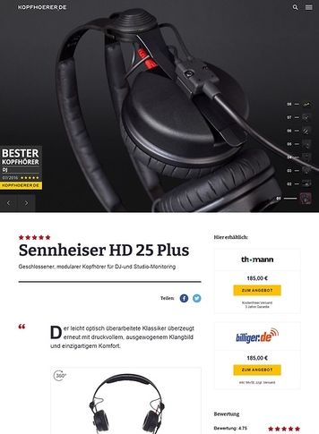 Kopfhoerer.de Sennheiser HD-25 Plus Kopfhoerer.de Sennheiser HD-25 Plus