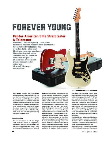 Gitarre & Bass Fender American Elite Stratocaster & Telecaster, E-Gitarren Gitarre & Bass Fender American Elite Stratocaster & Telecaster, E-Gitarren