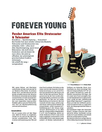 Gitarre & Bass Fender American Elite Stratocaster & Telecaster, E-Gitarren Gitarre & Bass Fender American Elite Stratocaster & Telecaster, E-Gitarren