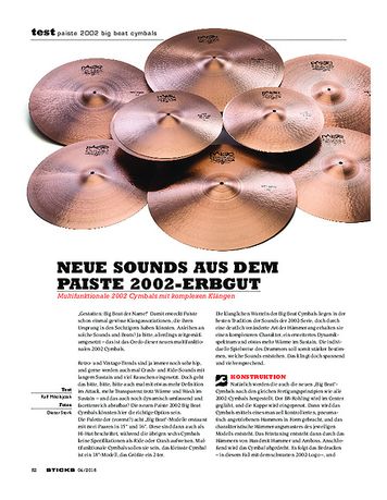 Sticks Paiste 2002 Big Beat Cymbals Sticks Paiste 2002 Big Beat Cymbals