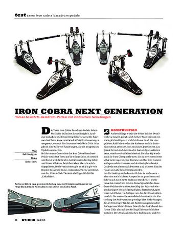 Sticks Tama Iron Cobra Bassdrum-Pedale Sticks Tama Iron Cobra Bassdrum-Pedale