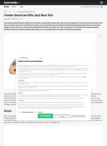 Bonedo.de Fender American Elite Jazz Bass Bonedo.de Fender American Elite Jazz Bass