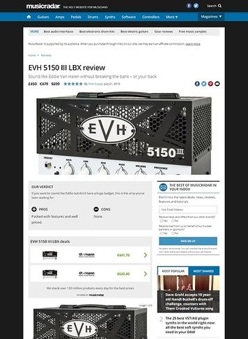 MusicRadar.com EVH 5150 III LBX MusicRadar.com EVH 5150 III LBX