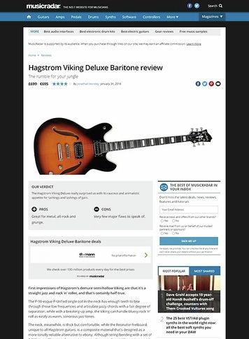 MusicRadar.com Hagstrom Viking Deluxe Baritone MusicRadar.com Hagstrom Viking Deluxe Baritone