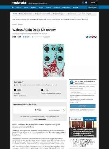 MusicRadar.com Walrus Audio Descent MusicRadar.com Walrus Audio Descent
