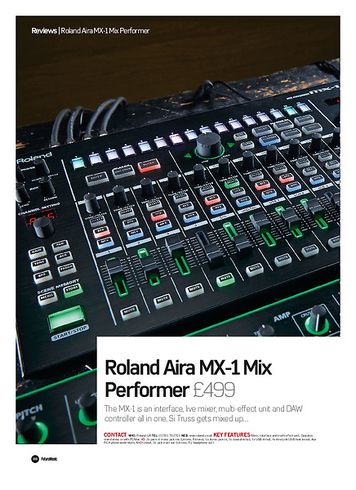Future Music Roland Aira MX-1 Mix Performer Future Music Roland Aira MX-1 Mix Performer