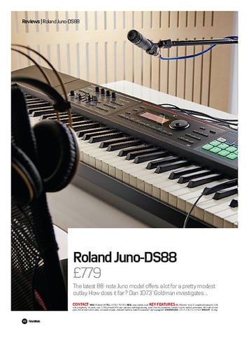 Future Music Roland Juno DS88 Future Music Roland Juno DS88