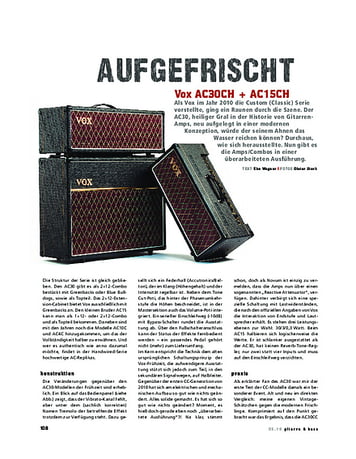 Gitarre & Bass Vox AC30CH + AC15CH Gitarre & Bass Vox AC30CH + AC15CH