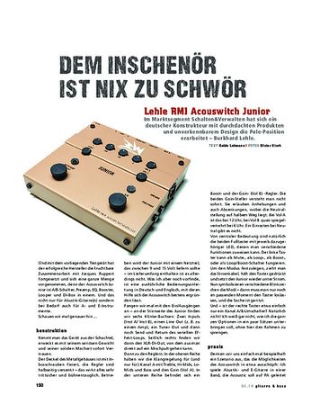 Gitarre & Bass Lehle Acoustaswitch Gitarre & Bass Lehle Acoustaswitch