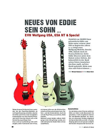 Gitarre & Bass EVH Wolfgang USA, USA HT & Special, E-Gitarren Gitarre & Bass EVH Wolfgang USA, USA HT & Special, E-Gitarren
