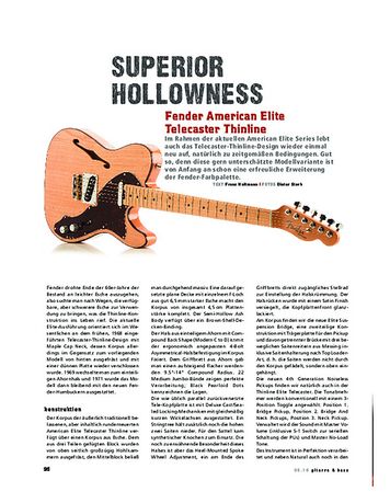 Gitarre & Bass Fender American Elite Telecaster Thinline, E-Gitarre Gitarre & Bass Fender American Elite Telecaster Thinline, E-Gitarre