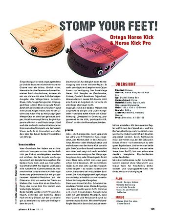 Gitarre & Bass Ortega Horse Kick/Horse Kick Pro, Percussion für Gitarristen Gitarre & Bass Ortega Horse Kick/Horse Kick Pro, Percussion für Gitarristen