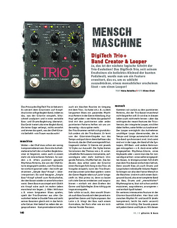 Gitarre & Bass DigiTech Trio+ Band Creator & Looper Gitarre & Bass DigiTech Trio+ Band Creator & Looper