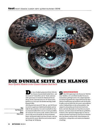 Sticks Meinl Classics Custom Dark Cymbal-Neuheiten 2016 Sticks Meinl Classics Custom Dark Cymbal-Neuheiten 2016