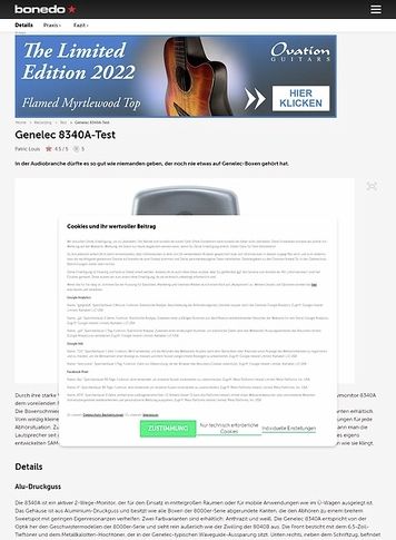 Bonedo.de Genelec 8340A Bonedo.de Genelec 8340A