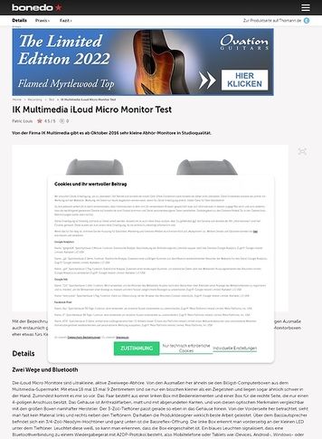Bonedo.de IK Multimedia iLoud Micro Monitor Bonedo.de IK Multimedia iLoud Micro Monitor