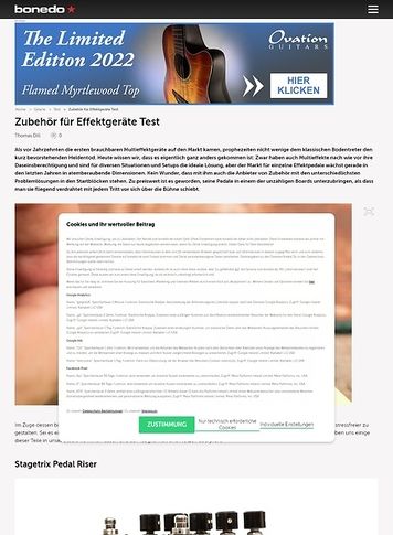 Bonedo.de Zubehör für Effektgeräte Bonedo.de Zubehör für Effektgeräte