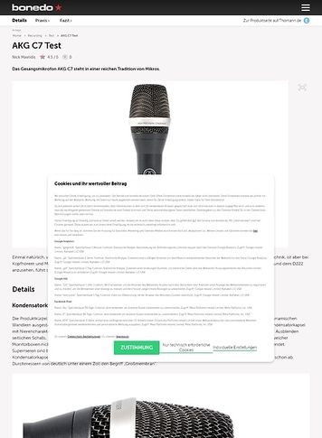Bonedo.de AKG C7 Bonedo.de AKG C7