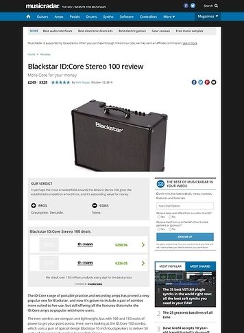 MusicRadar.com Blackstar ID:Core Stereo 100 MusicRadar.com Blackstar ID:Core Stereo 100