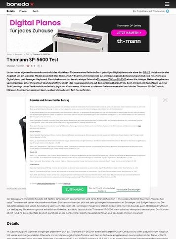 Bonedo.de Thomann SP-5600 Bonedo.de Thomann SP-5600