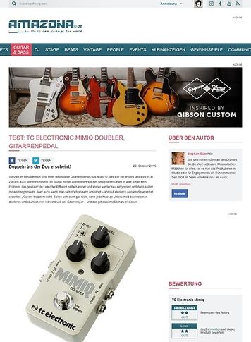 Amazona.de Test: TC Electronic Mimiq Doubler, Effektgerät für Gitarre Amazona.de Test: TC Electronic Mimiq Doubler, Effektgerät für Gitarre