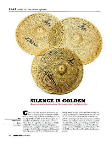 Sticks Zildjian l80 Low Volume Cymbals Sticks Zildjian l80 Low Volume Cymbals