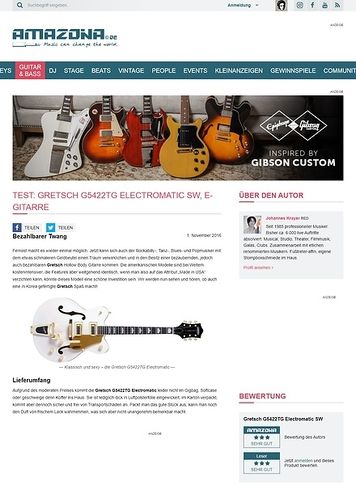 Amazona.de Gretsch G5422TG Electromatic SW Amazona.de Gretsch G5422TG Electromatic SW
