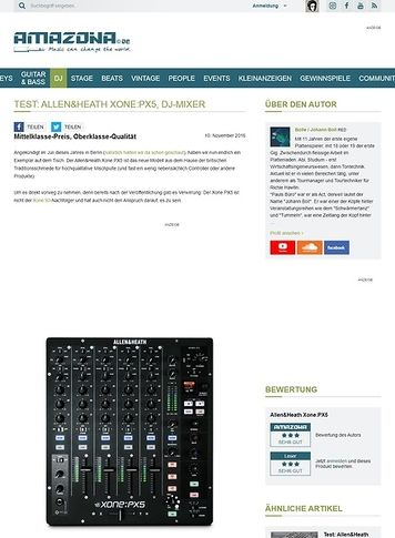 Amazona.de Allen&Heath Xone:PX5, DJ-Mixer Amazona.de Allen&Heath Xone:PX5, DJ-Mixer