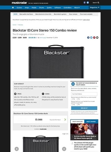 MusicRadar.com Blackstar ID:Core Stereo 150 Combo MusicRadar.com Blackstar ID:Core Stereo 150 Combo