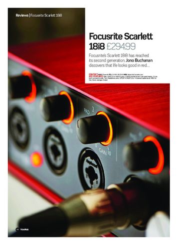 Future Music Focusrite Scarlett 18i8 2nd Gen Future Music Focusrite Scarlett 18i8 2nd Gen