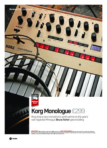 Future Music Korg Monologue Future Music Korg Monologue