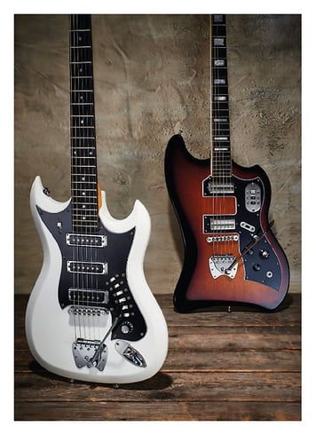 Guitarist Guild ST S-200 T-Bird & Hagstrom H-III Guitarist Guild ST S-200 T-Bird & Hagstrom H-III