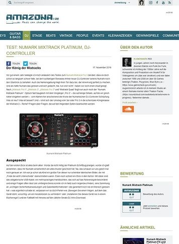Amazona.de Numark Mixtrack Platinum Amazona.de Numark Mixtrack Platinum