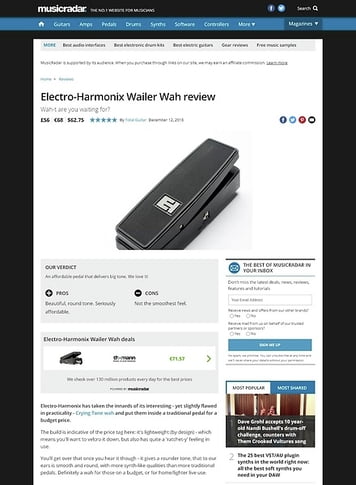 MusicRadar.com Electro-Harmonix Wailer Wah MusicRadar.com Electro-Harmonix Wailer Wah