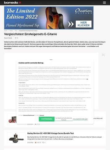 Bonedo.de Vergleichstest Einsteigersets E-Gitarre Bonedo.de Vergleichstest Einsteigersets E-Gitarre