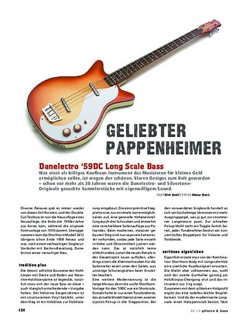 Gitarre & Bass Danelectro '59DC Long Scale Bass Gitarre & Bass Danelectro '59DC Long Scale Bass