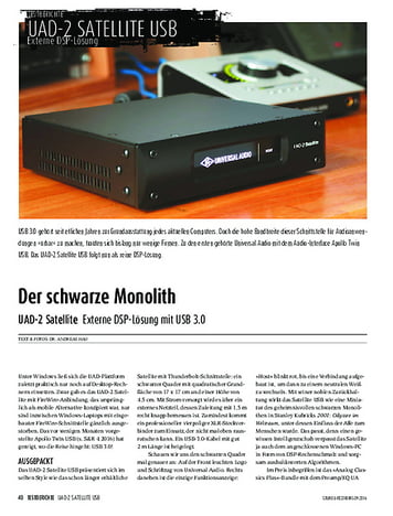 Sound & Recording UAD-2 Satellite Externe DSP-Lösung mit USB 3.0 Sound & Recording UAD-2 Satellite Externe DSP-Lösung mit USB 3.0