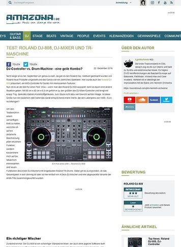 Amazona.de Roland DJ-808 Amazona.de Roland DJ-808