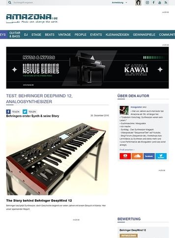 Amazona.de Behringer DeepMind 12 Amazona.de Behringer DeepMind 12