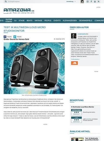 Amazona.de IK Multimedia iLoud Micro Monitor Amazona.de IK Multimedia iLoud Micro Monitor