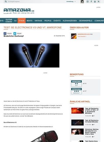 Amazona.de sE Electronics V3 und V7 Amazona.de sE Electronics V3 und V7