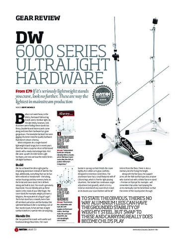 Rhythm DW 6000 Series Ultralight Hardware Rhythm DW 6000 Series Ultralight Hardware