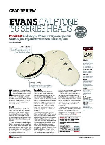 Rhythm Evans Calftone '56 Series Heads Rhythm Evans Calftone '56 Series Heads