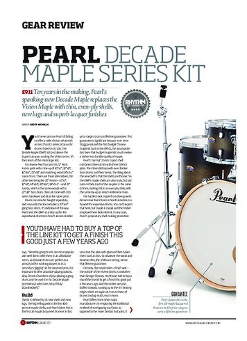 Rhythm Pearl Decade Maple Series Kit Rhythm Pearl Decade Maple Series Kit