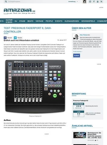 Amazona.de Presonus Faderport 8 Amazona.de Presonus Faderport 8