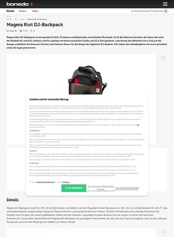 Bonedo.de Magma Riot DJ-Backpack Bonedo.de Magma Riot DJ-Backpack
